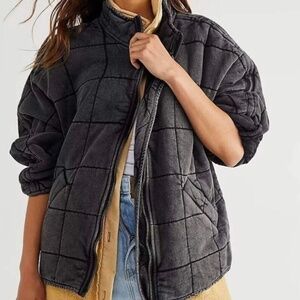free people Dolman Quilted Knit Jacket
